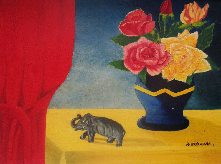 Elephant and roses, A. Urquhart